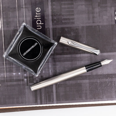 Diplomat Traveller Stainless Steel Fountain Pen New