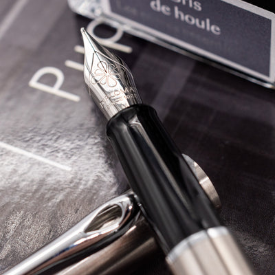 Diplomat Traveller Stainless Steel Fountain Pen Stainless Steel Nib
