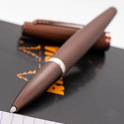 Diplomat Viper Rollerball Pen - Brown uncapped