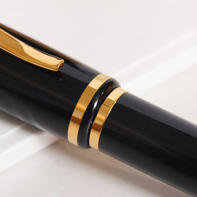 Dunhill Sentryman Black & Gold Ballpoint Pen - Preowned Center Band
