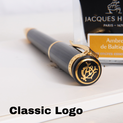 Dunhill Sentryman Black & Gold Ballpoint Pen - Preowned Classic Logo