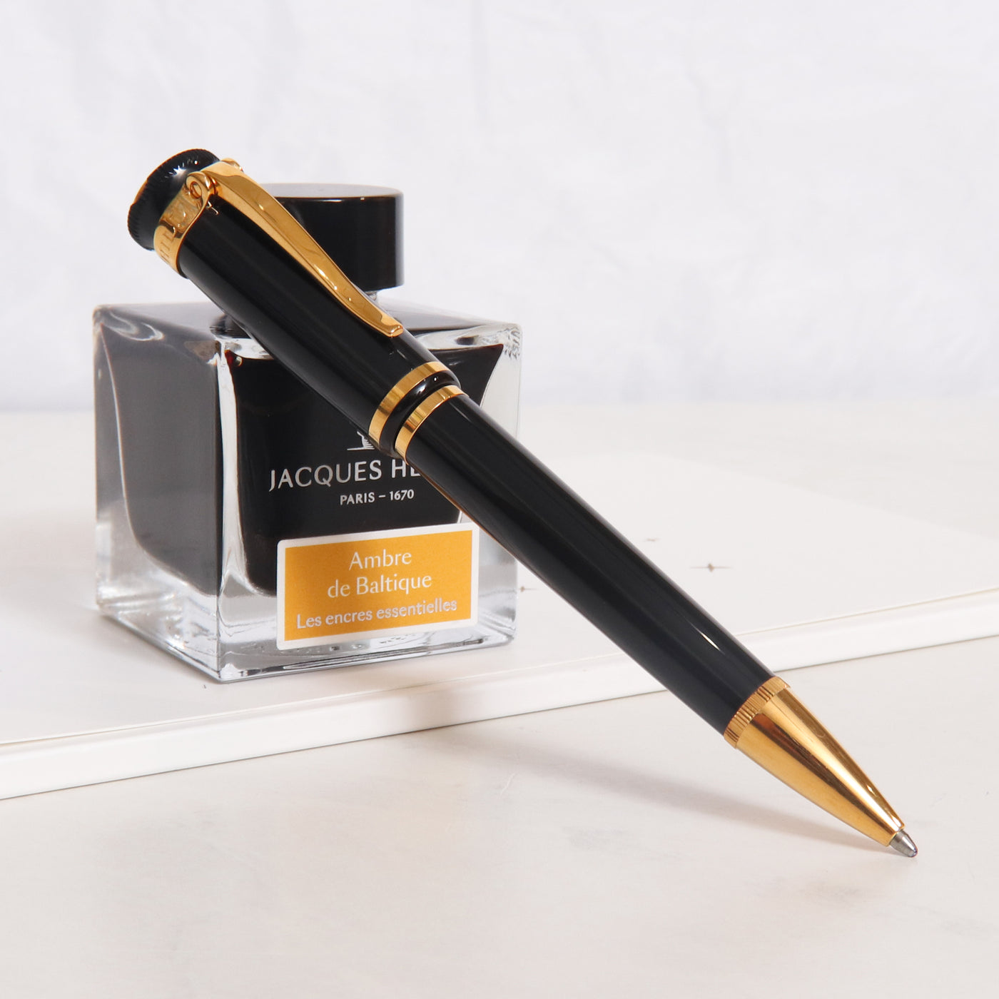 Dunhill Sentryman Black & Gold Ballpoint Pen - Preowned