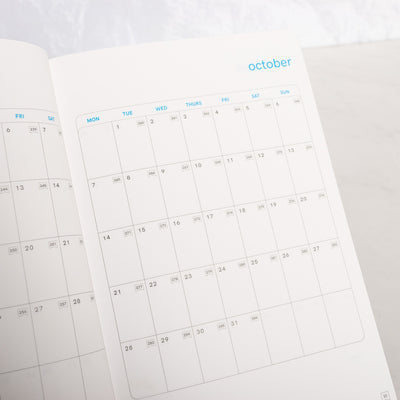 Endless Black 2024 Daily Planner inside