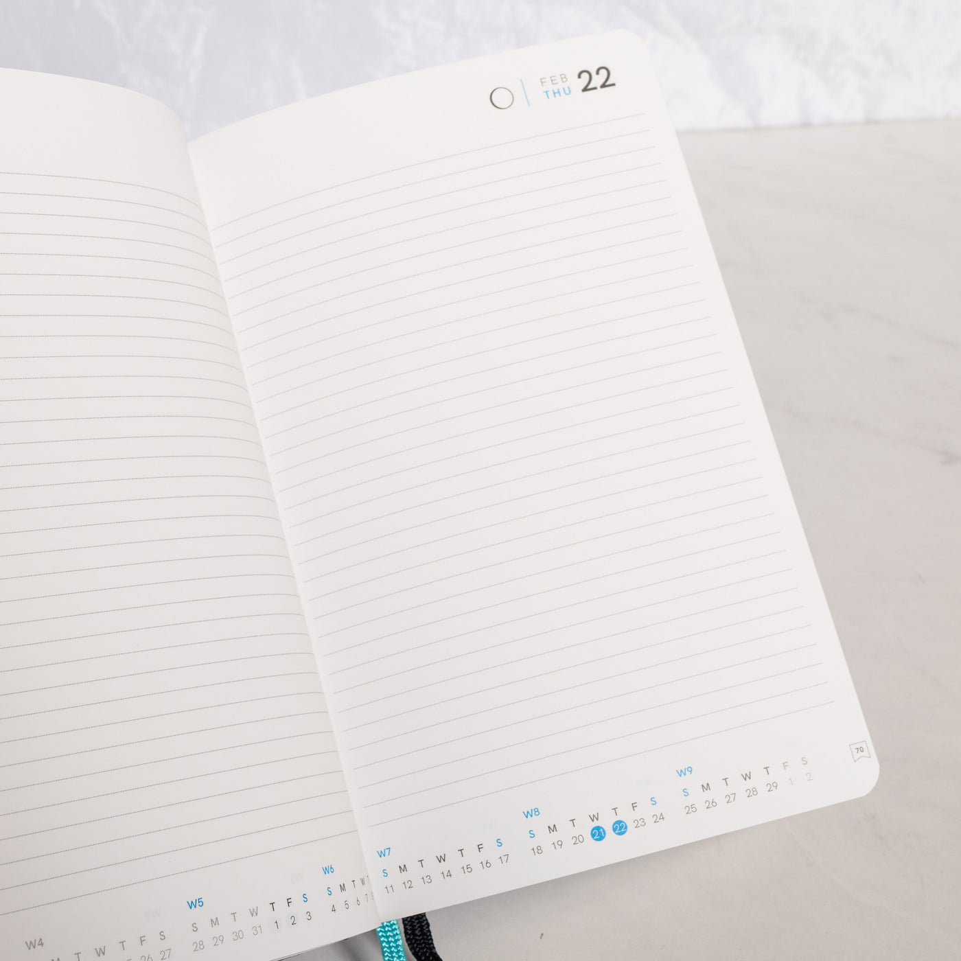 Endless Black 2024 Daily Planner monthly