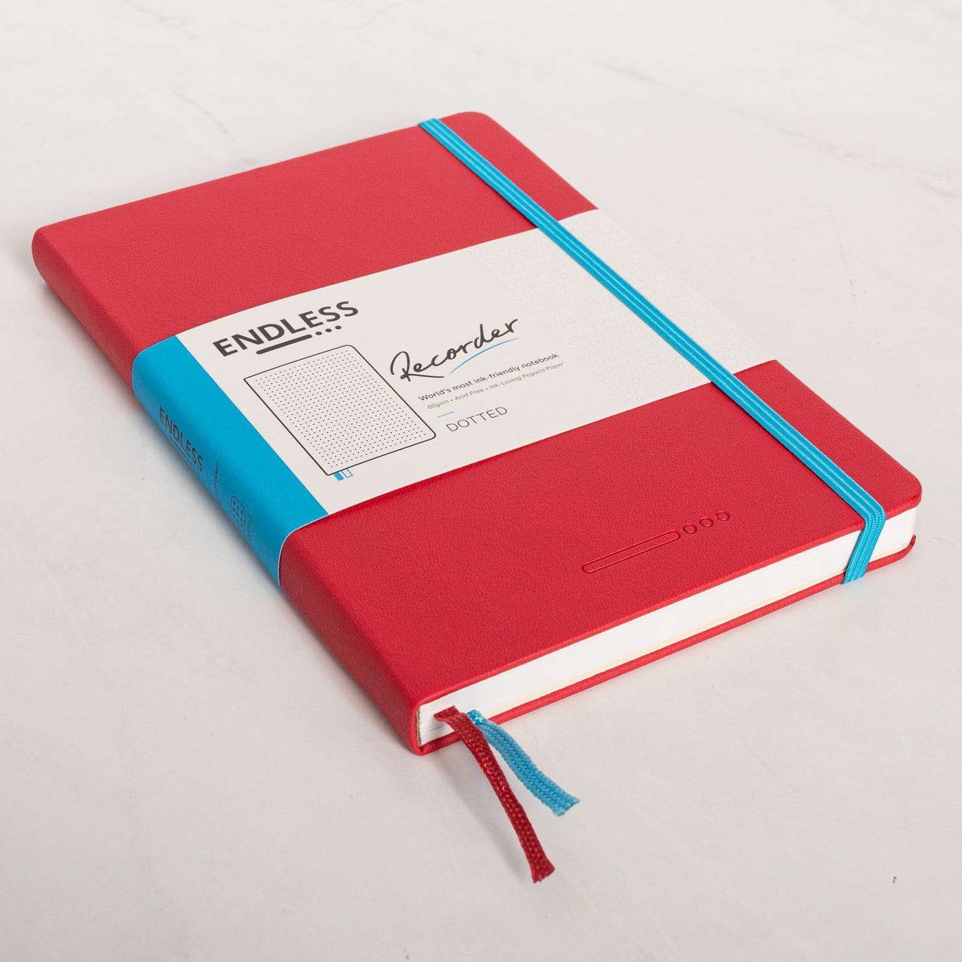 Endless Recorder Crimson Sky Red Dotted Regalia Notebook notebook