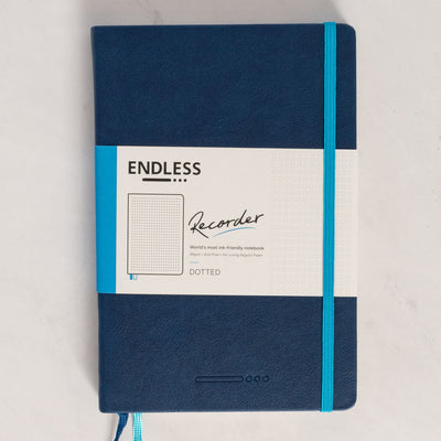 Endless Recorder Deep Ocean Blue Dotted Regalia Notebook