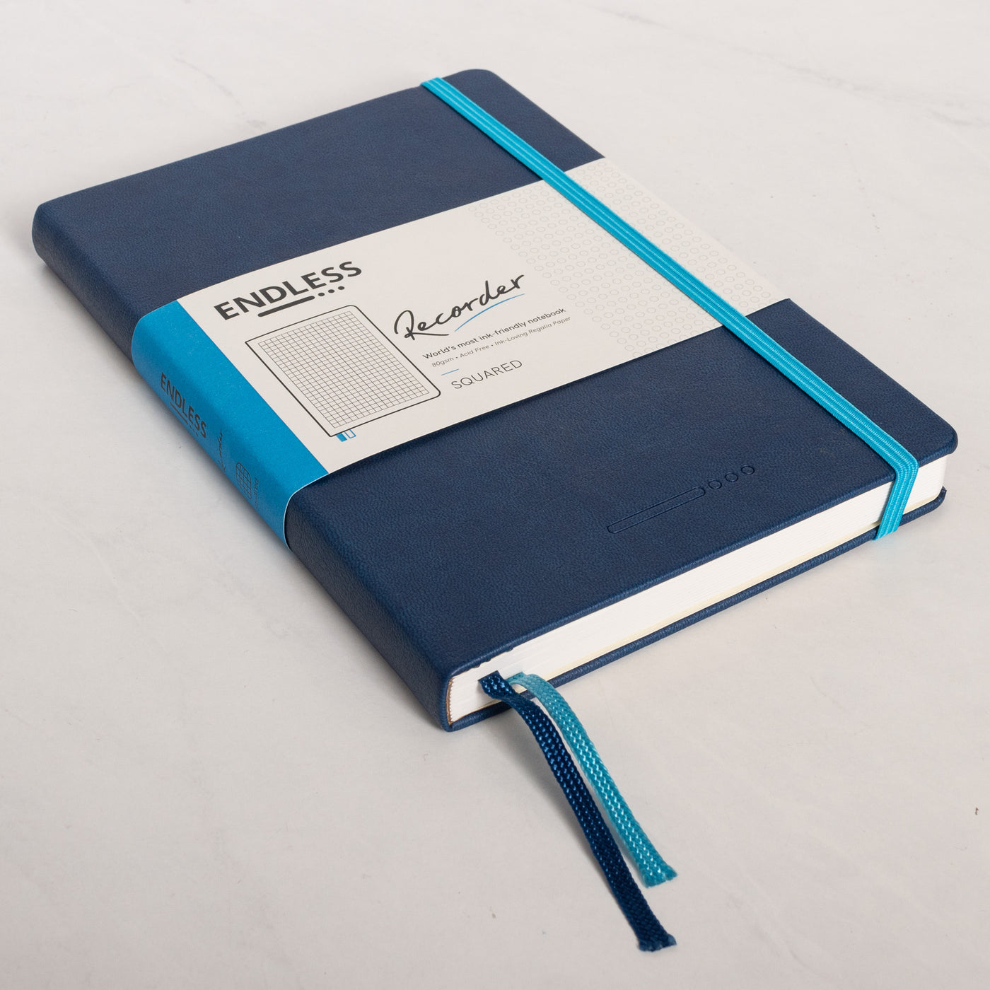 Endless Recorder Deep Ocean Blue Squared Regalia Notebook
