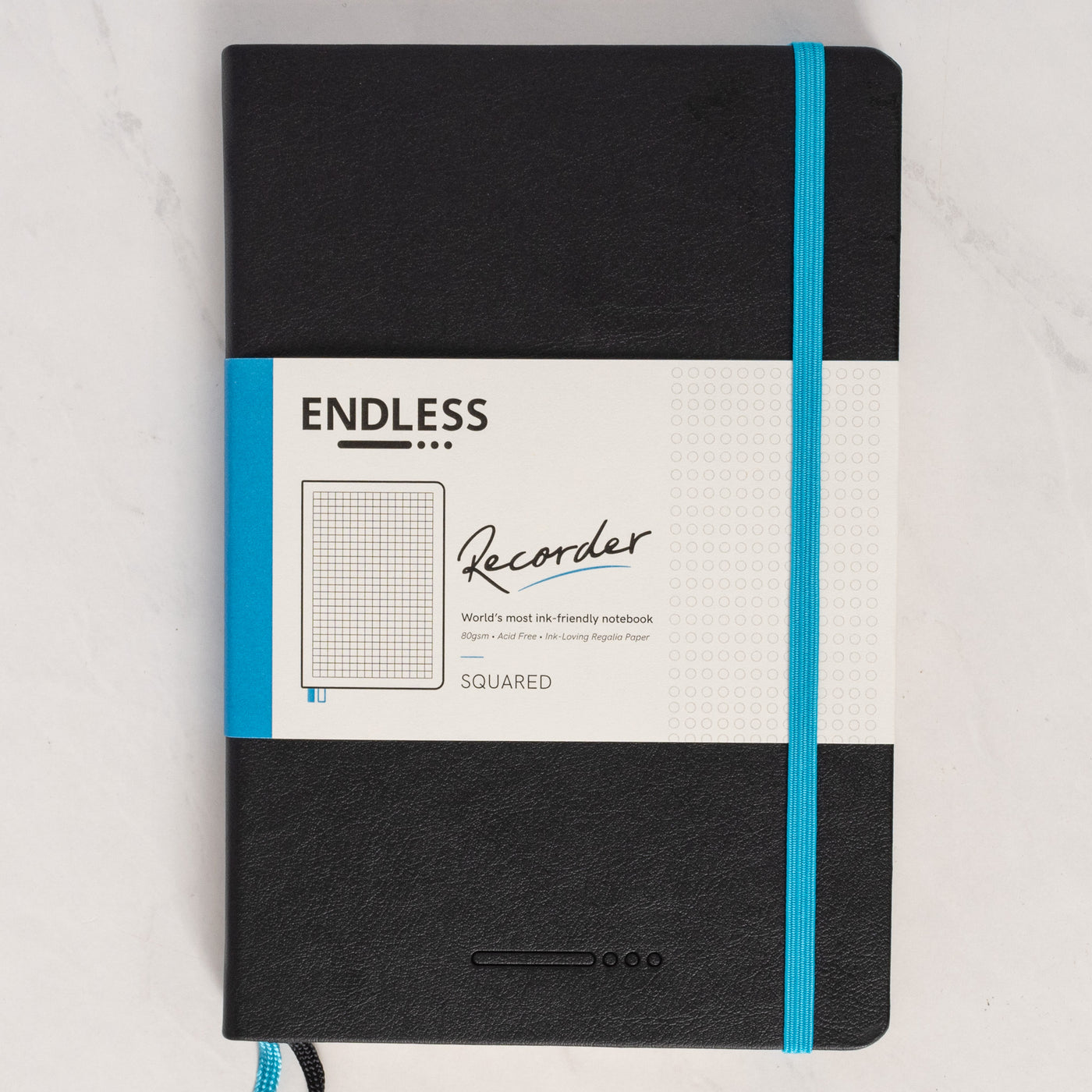 Endless Recorder Infinite Space Black Squared Regalia Notebook cover