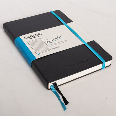 Endless Recorder Infinite Space Black Squared Regalia Notebook