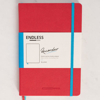 Endless Recorder Crimson Sky Red Blank Regalia Notebook notebook cover