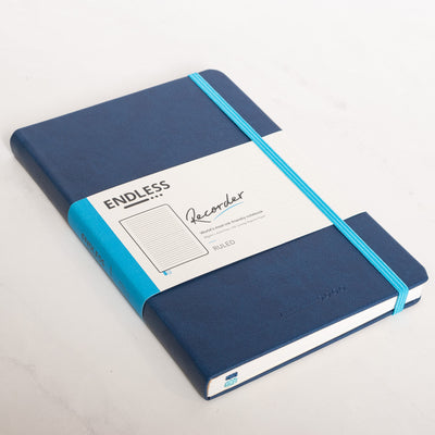 Endless Recorder Deep Ocean Blue Ruled Regalia Notebook