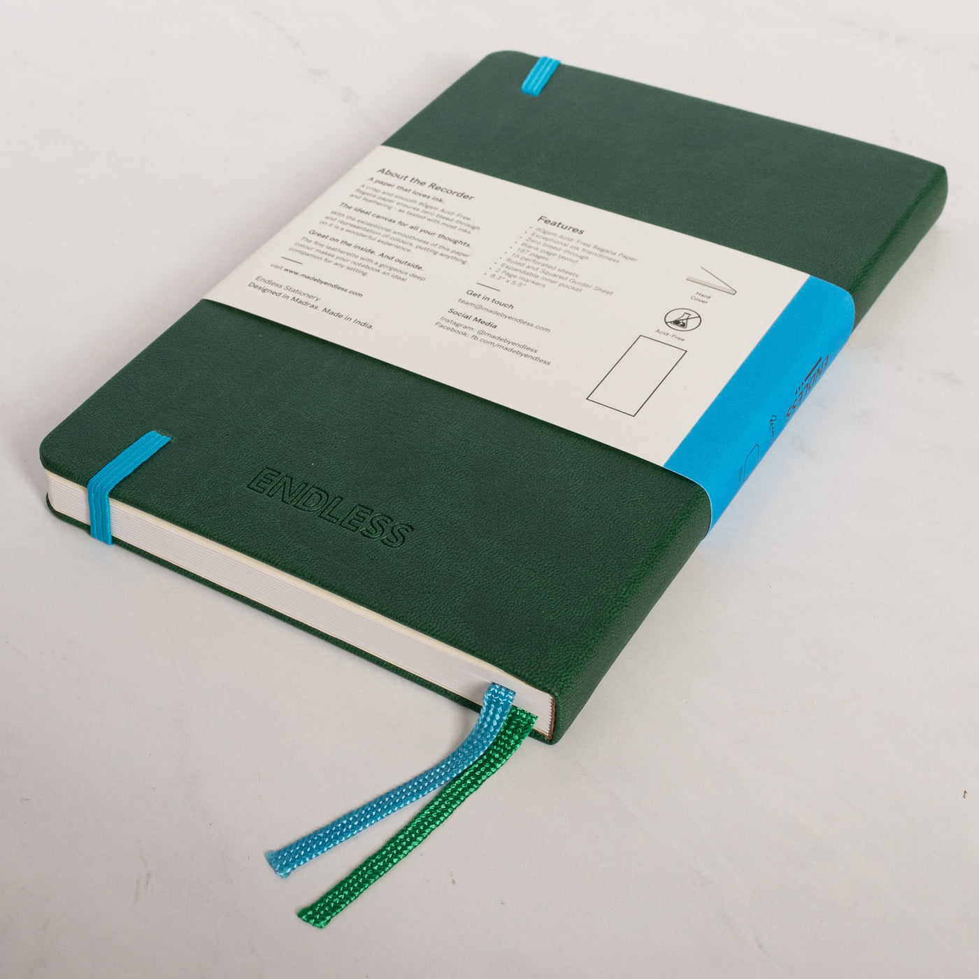 Endless Recorder Forest Canopy Green Blank Regalia Notebook back