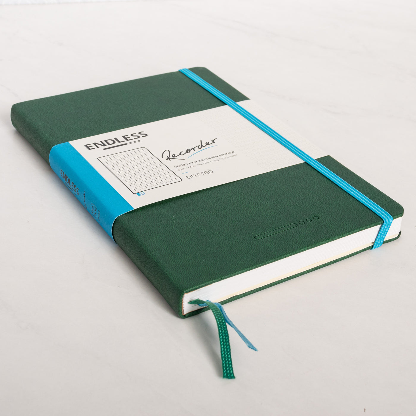 Endless Recorder Forest Canopy Green Dotted Regalia Notebook