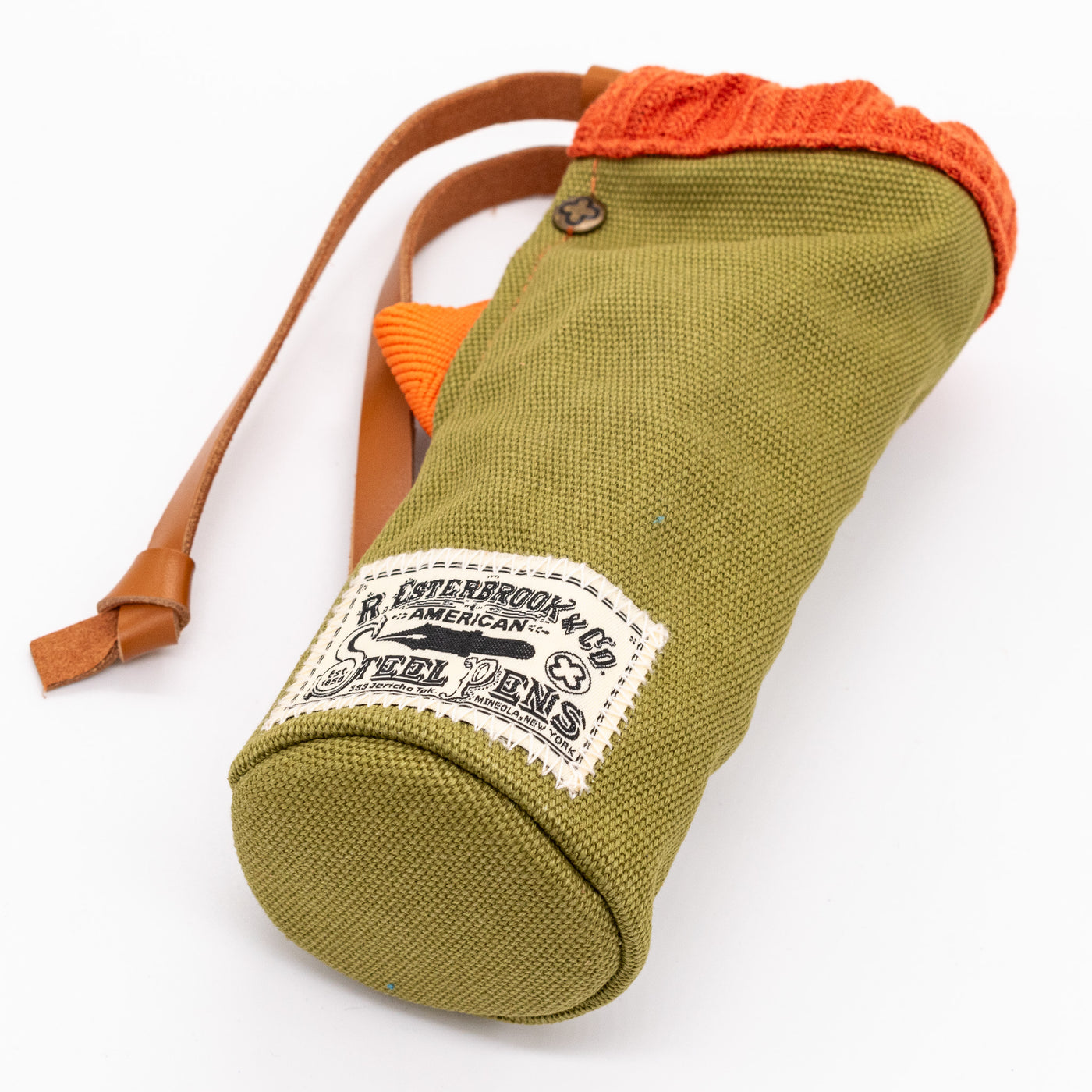 Esterbrook Back to the Lands 2 Go Cup Pen Case Quirky Leaf brand tag