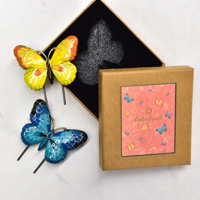 Esterbrook Butterfly Book Holder Teal And Yellow