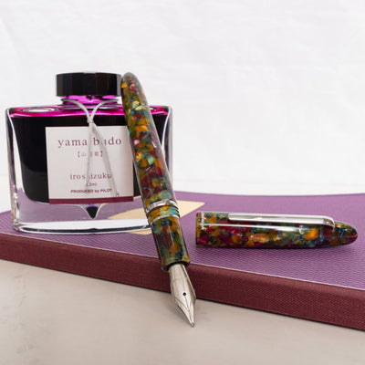 Esterbrook Botanical Garden Pen: A kaleidoscope of colors in acrylic, resembling a garden in full bloom