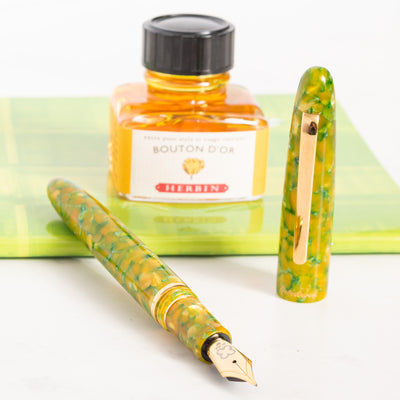 Esterbrook Estie Limited Edition Rainforest Fountain Pen uncapped