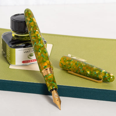 Esterbrook Estie Limited Edition Rainforest Oversize Fountain Pen uncapped