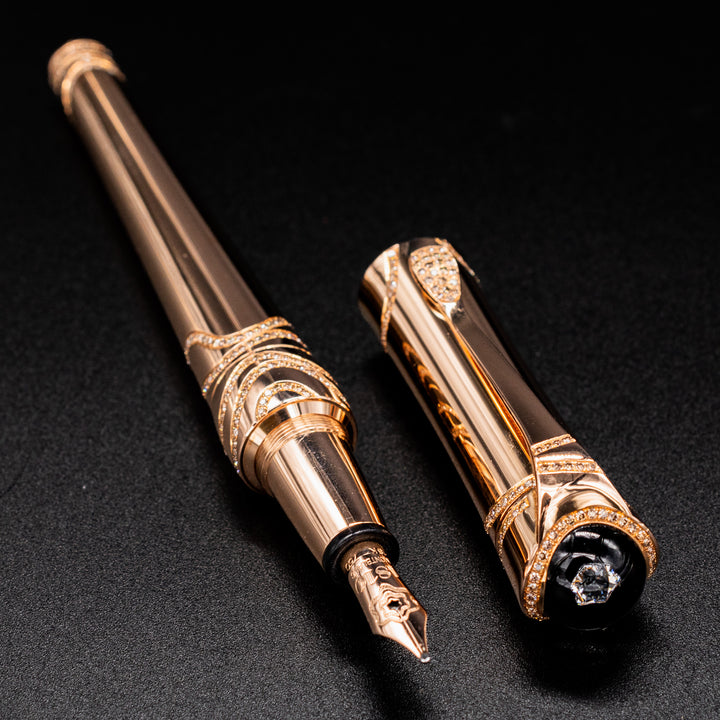 Montblanc Etoile Joailliere Cognac LE 15 18k Gold Fountain Pen