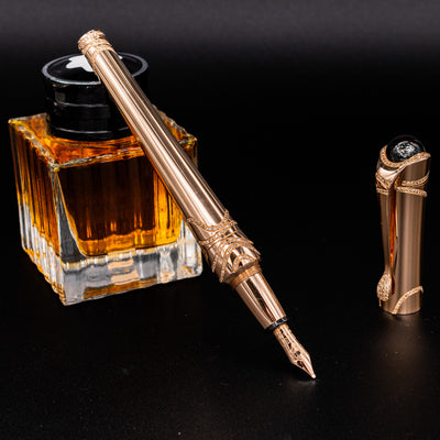 Etoile de Montblanc Joailliere Cognac Solid 18k Rose Gold LE 15 Fountain Pen