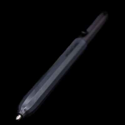 A full view of the Faber-Castell Avori Ballpoint Pen - Cosmic Flow with a focus on the activated tip.