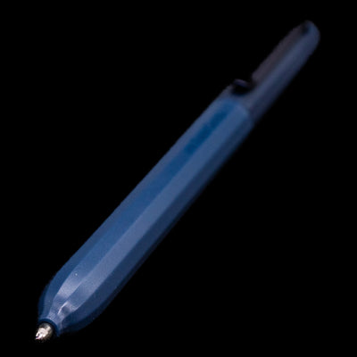 A full view of the Faber-Castell Avori Ballpoint Pen - Midnight Muse with a focus on the activated tip.