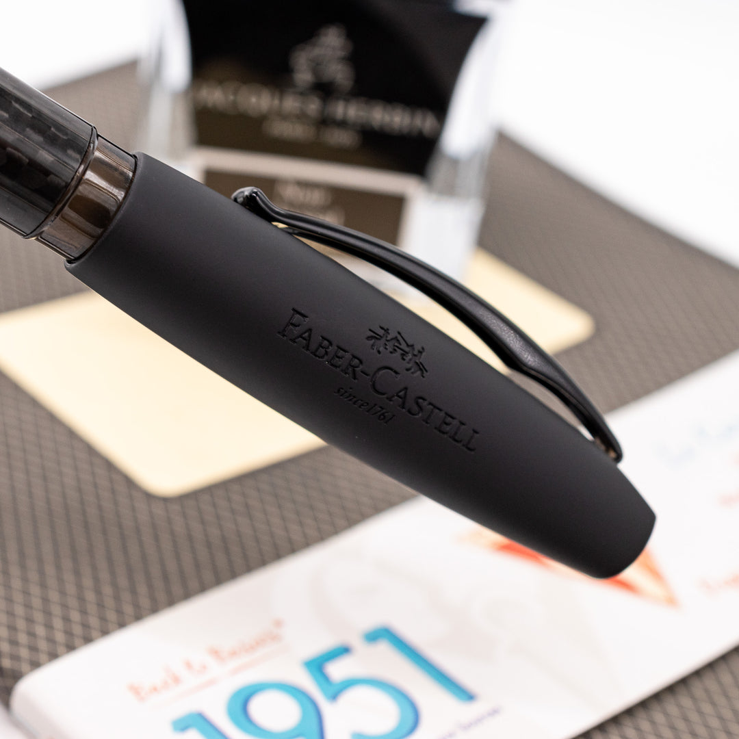 Faber-Castell Essentio Fountain Pen - Black Carbon – Truphae