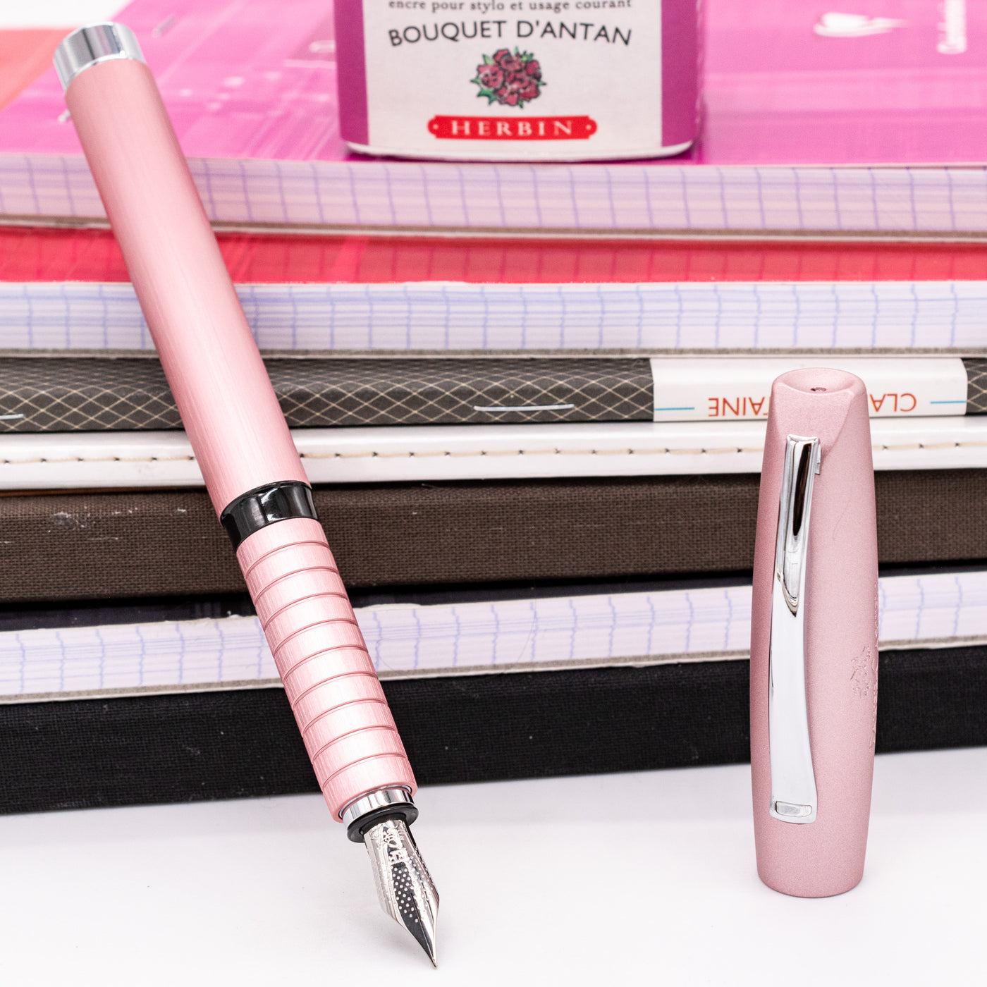 Faber-Castell Essentio Fountain Pen - Aluminum Rose