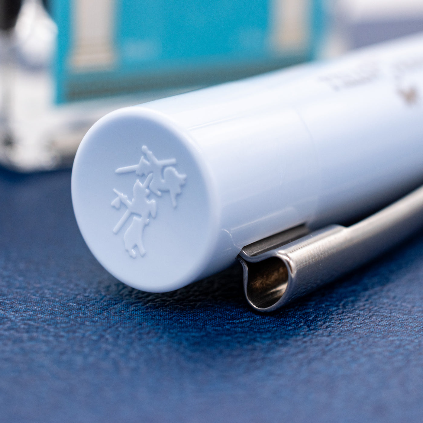 Faber-Castell Grip 2010 Harmony Fountain Pen - Sky Blue cap top