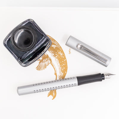 Faber-Castell Grip 2011 Fountain Pen - Silver inexpensive