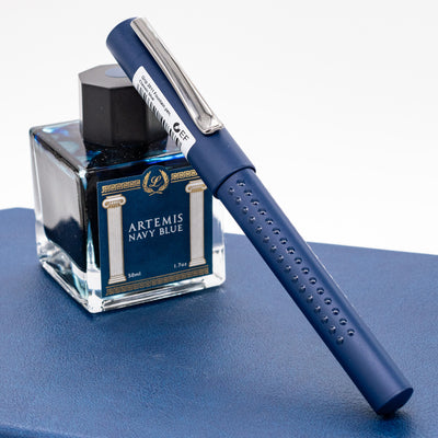 Faber-Castell Grip 2011 Fountain Pen - Classic Blue capped