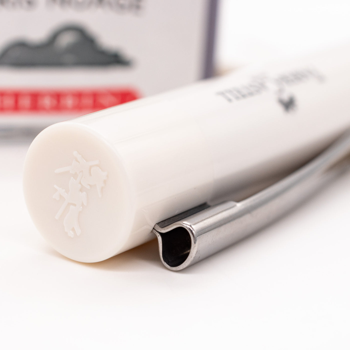 Faber-Castell Grip 2010 Fountain Pen - Coconut Milk cap top