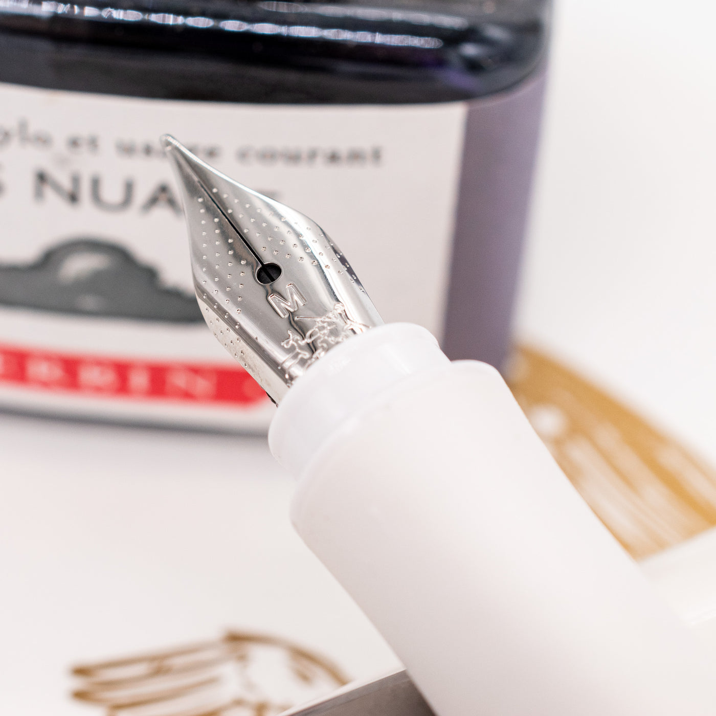 Faber-Castell Grip 2010 Fountain Pen - Coconut Milk stainless steel nib