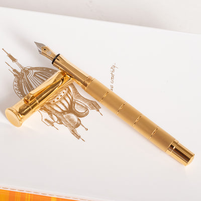 Graf von Faber-Castell Anello Gold Fountain Pen Brushed