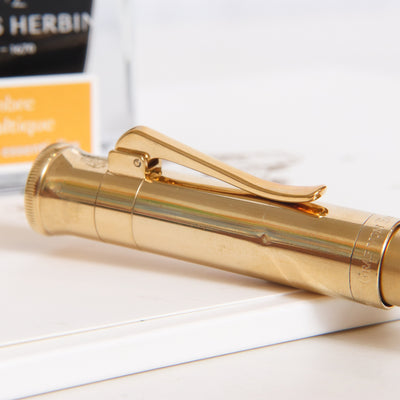 Graf von Faber-Castell Anello Gold Plated Rollerball Pen - Preowned Clip