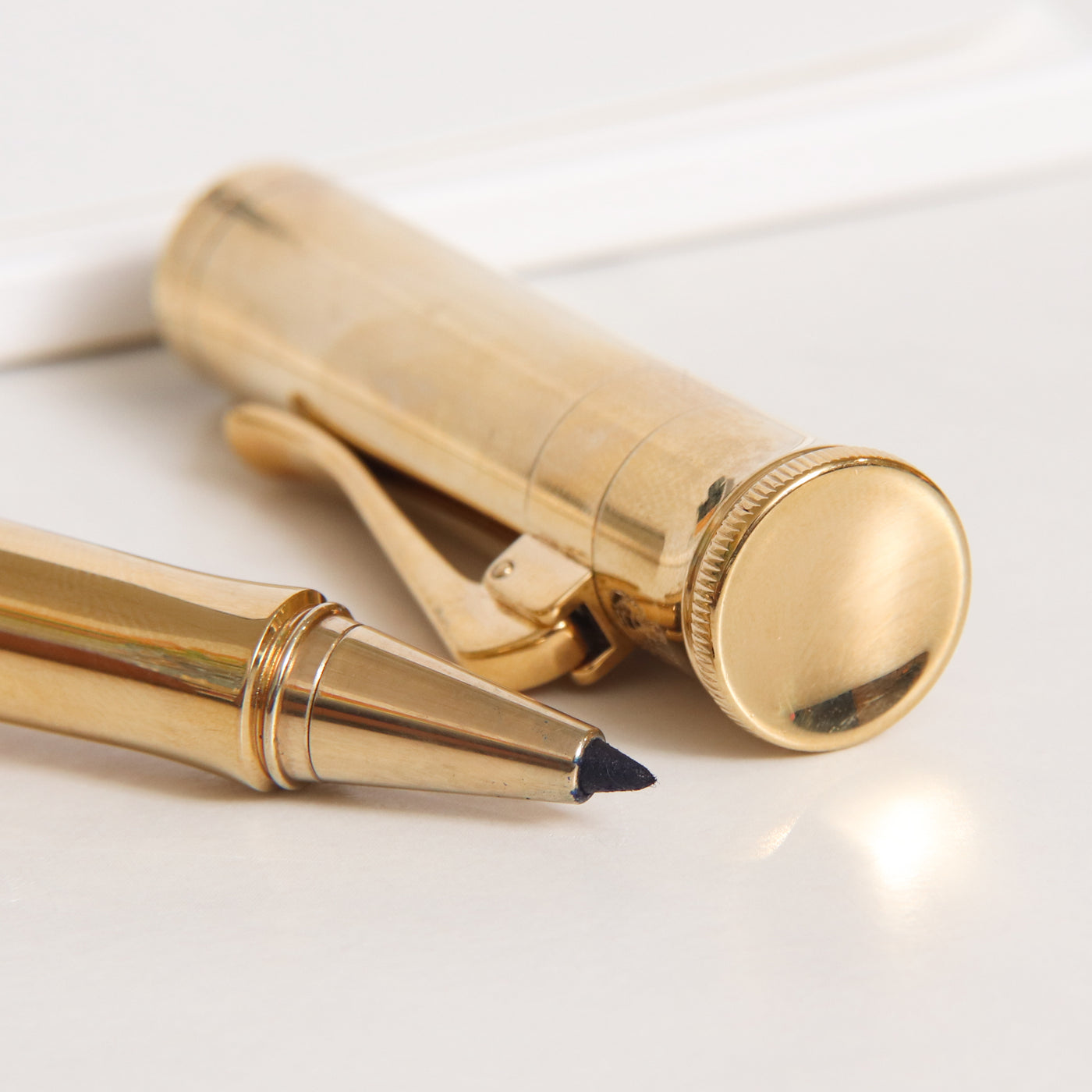 Graf von Faber-Castell Anello Gold Plated Rollerball Pen - Preowned Tip Details
