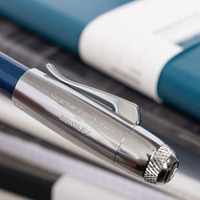 Graf von Faber-Castell Bentley Sequin Blue Fountain Pen Logo