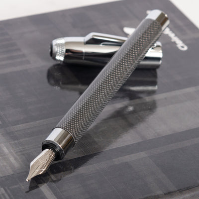 Graf von Faber-Castell Bentley Tungsten Grey Fountain Pen Uncapped