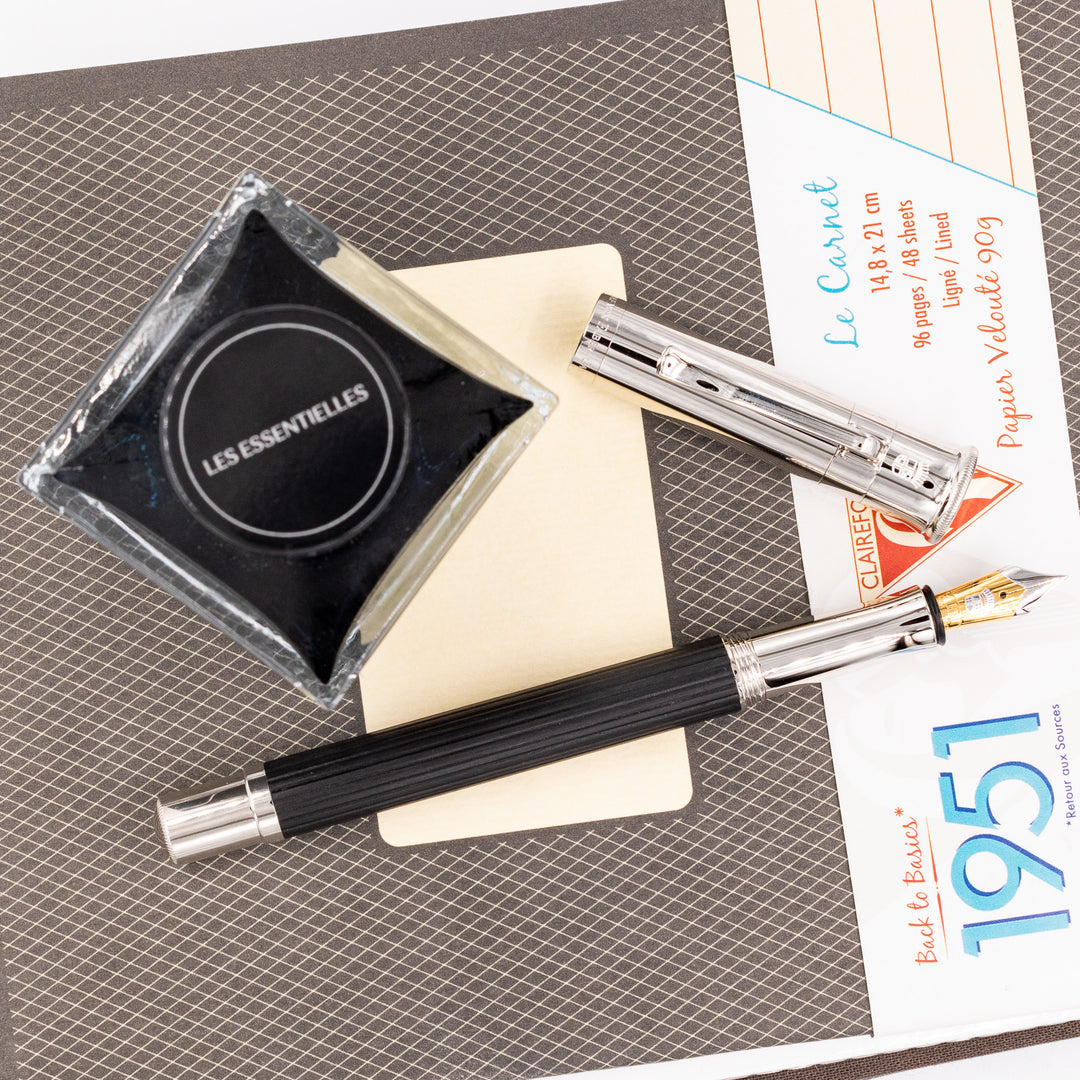 Graf von Faber-Castell Classic Fountain Pen - Ebony Wood – Truphae
