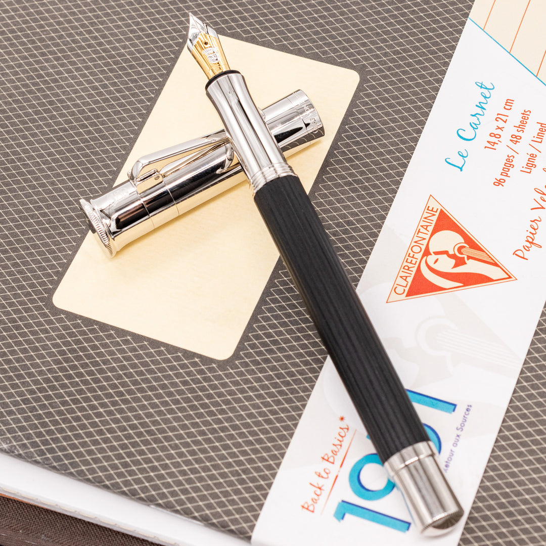 Graf von Faber-Castell Classic Ebony Wood Fountain Pen – Truphae