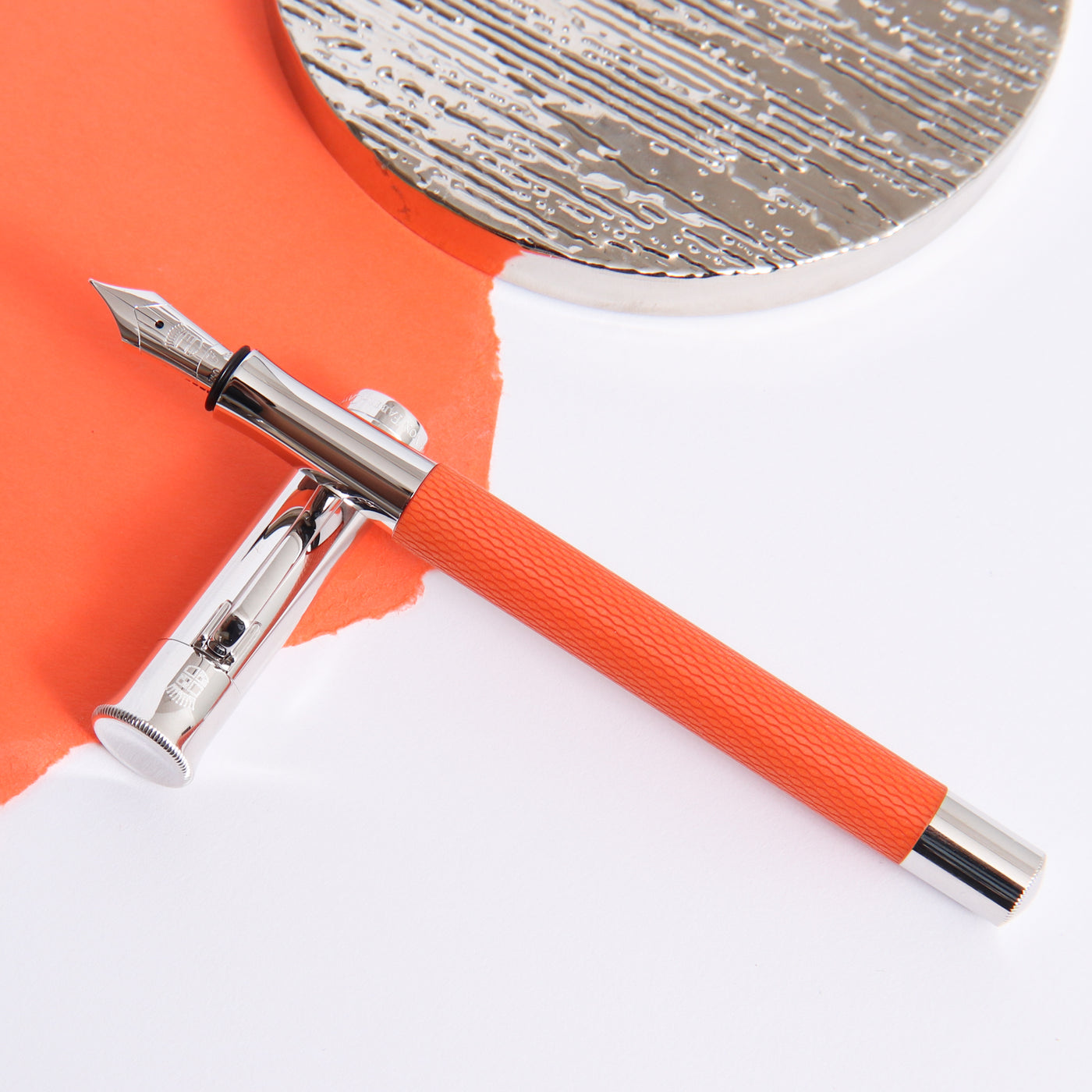 Graf von Faber Castell Guilloche Burned Orange Fountain Pen