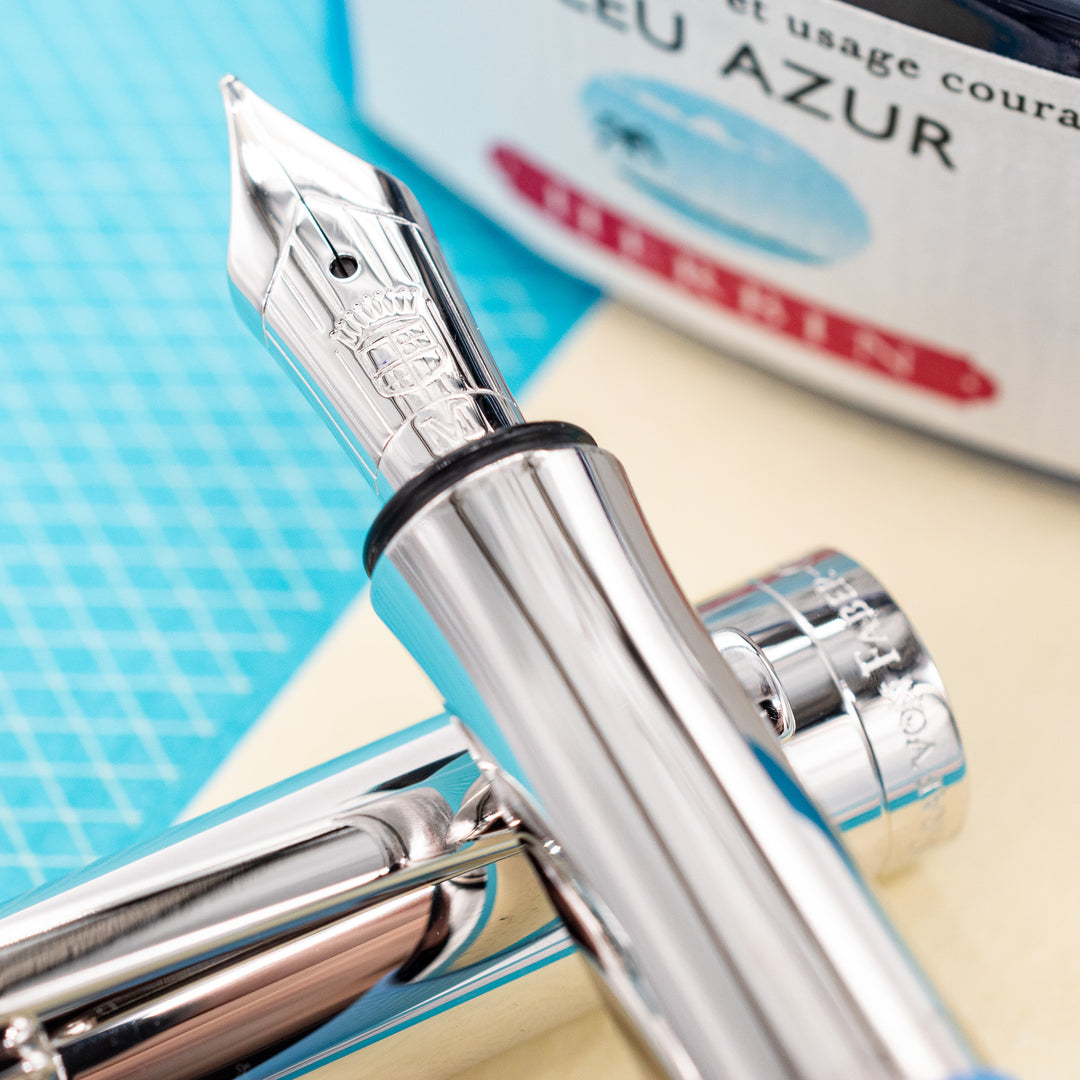 Gullor 450 Feder Fountain Pen – Gebogene Feder, Mit 5 Farben Tintenpatronen (10 Stück)