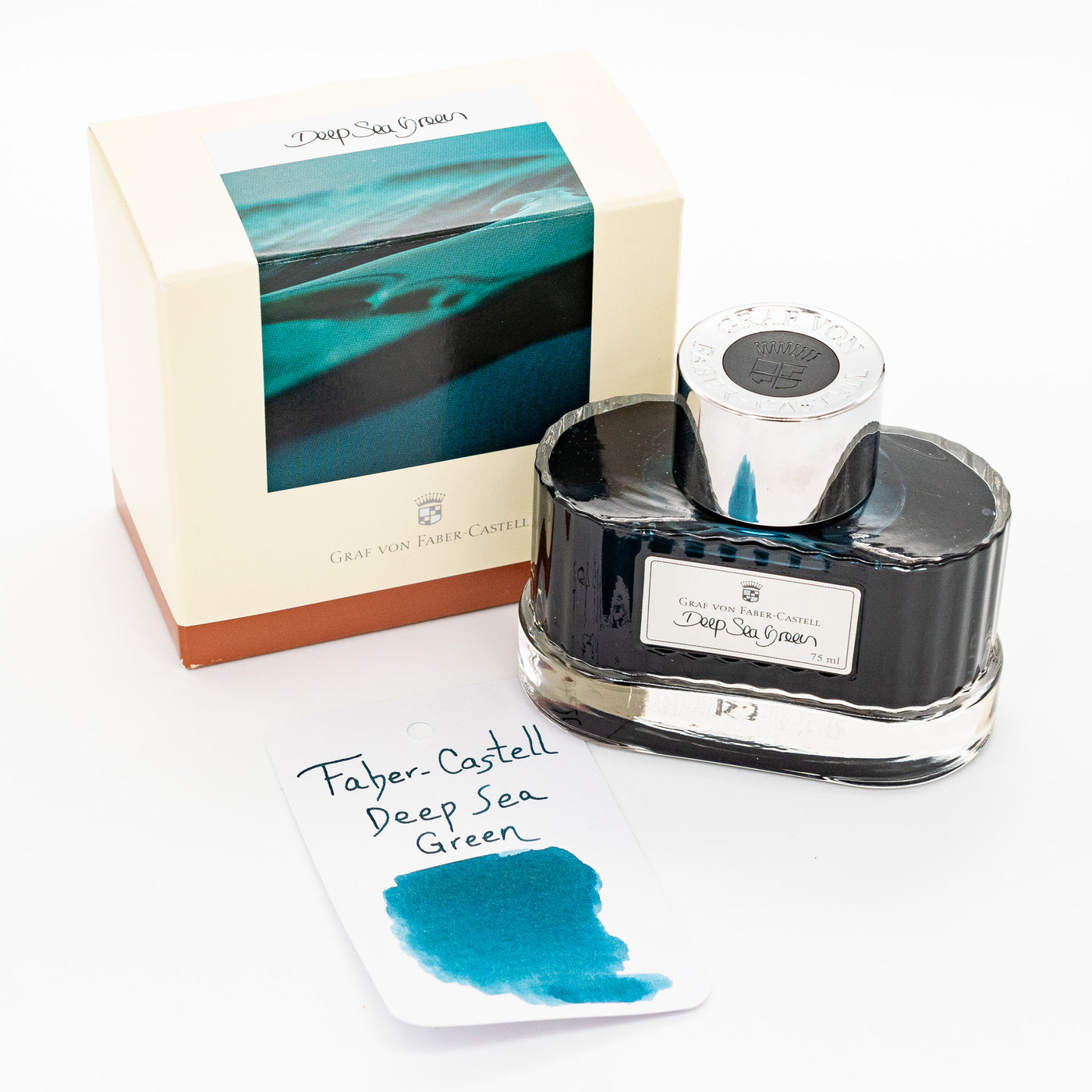 Graf von Faber-Castell Ink Bottle - Deep Sea Green 75ml