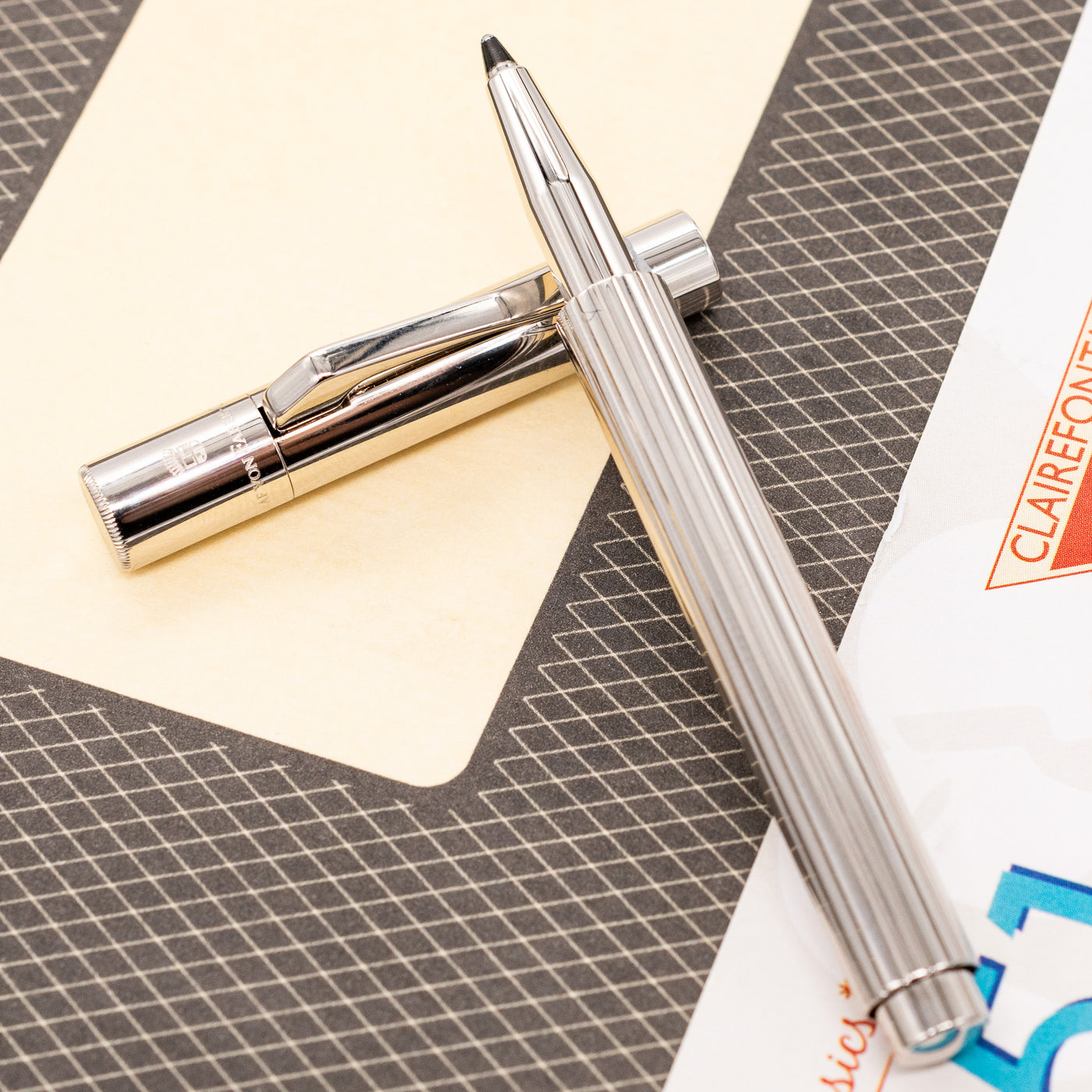 Graf von Faber-Castell Slim Pocket Rollerball Pen pinstripe