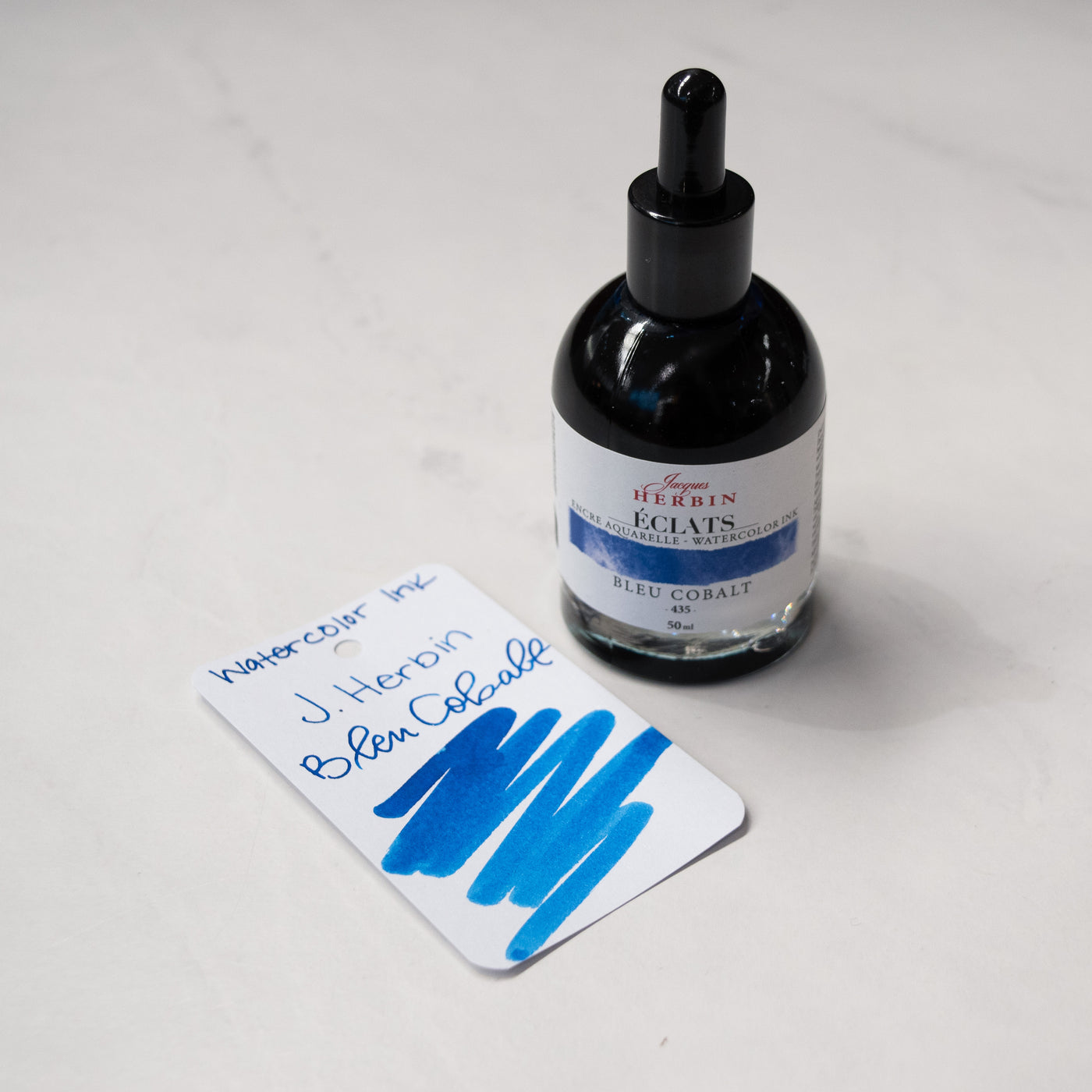 Jacques Herbin Eclats Fine Art Bleu Cobalt Watercolor Ink Bottle