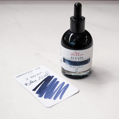 Jacques Herbin Eclats Fine Art Bleu Nuit Watercolor Ink Bottle