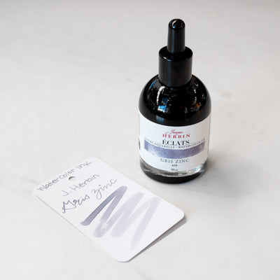 Jacques Herbin Eclats Fine Art Gris Zinc Watercolor Ink Bottle