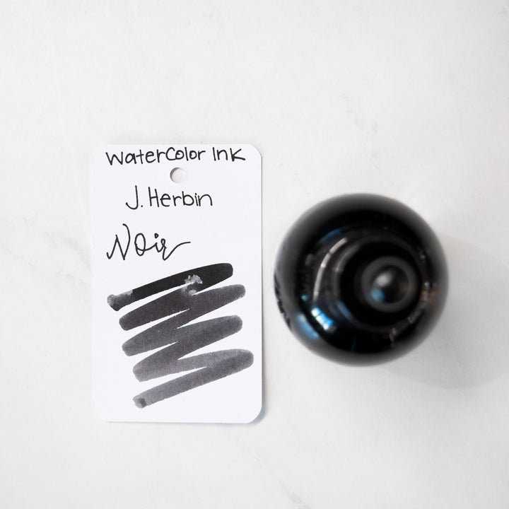 ÉCLAT Botanical Natural Black Jacques Herbin Eclats Fine Art Noir Watercolor Ink Bottle – Truphae