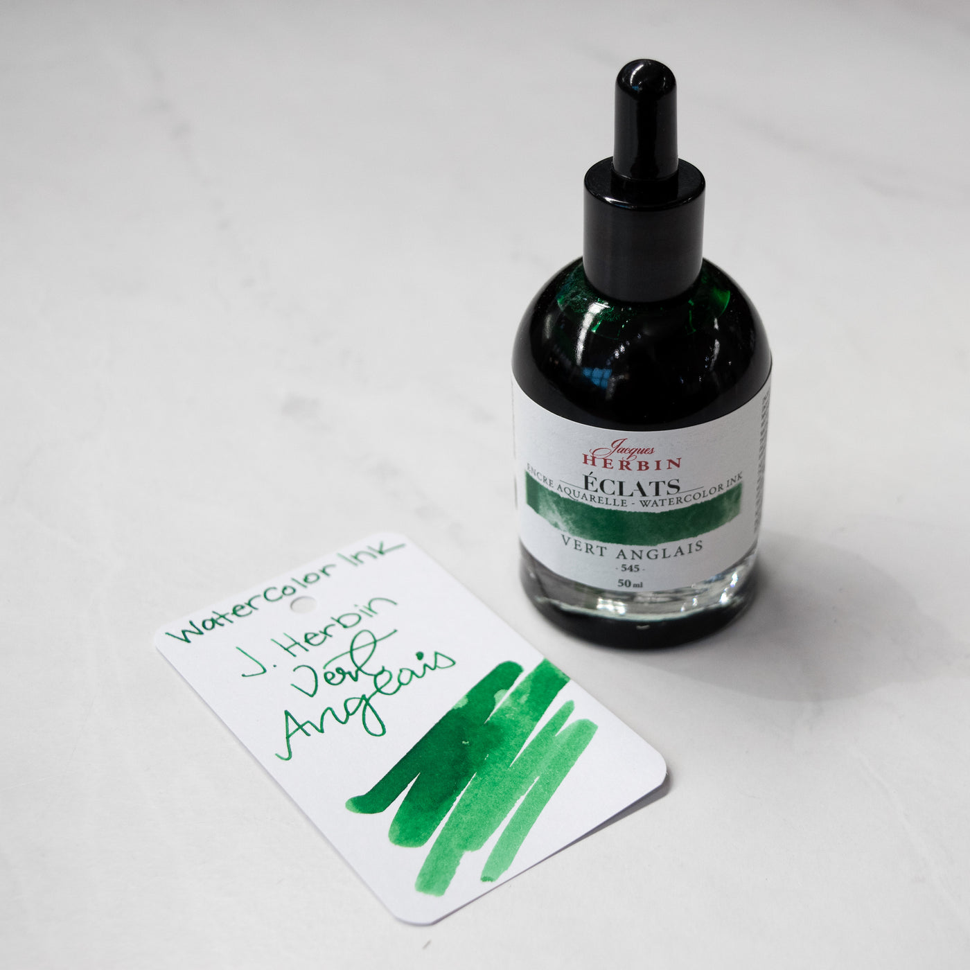 Jacques Herbin Eclats Fine Art Vert Anglais Watercolor Ink Bottle
