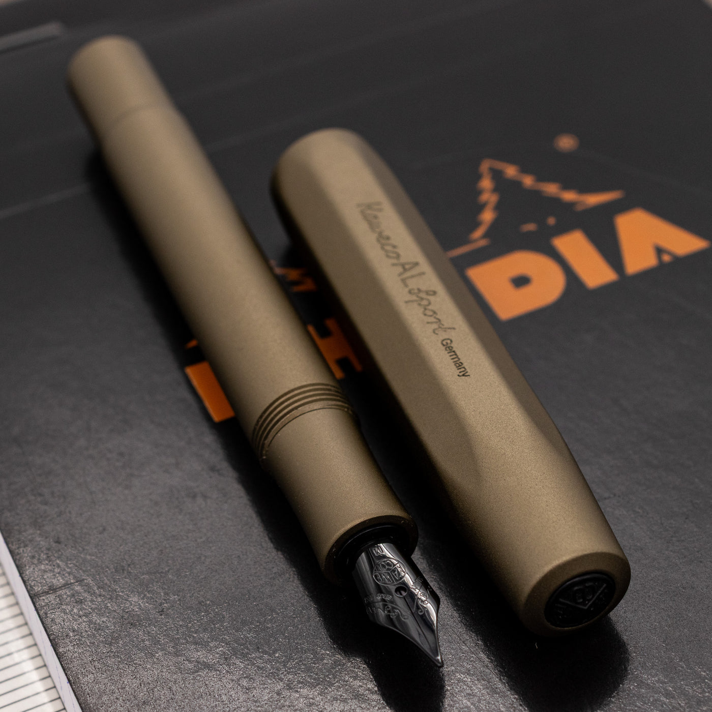 Kaweco AL Sport Fountain Pen - Explorer brown metal